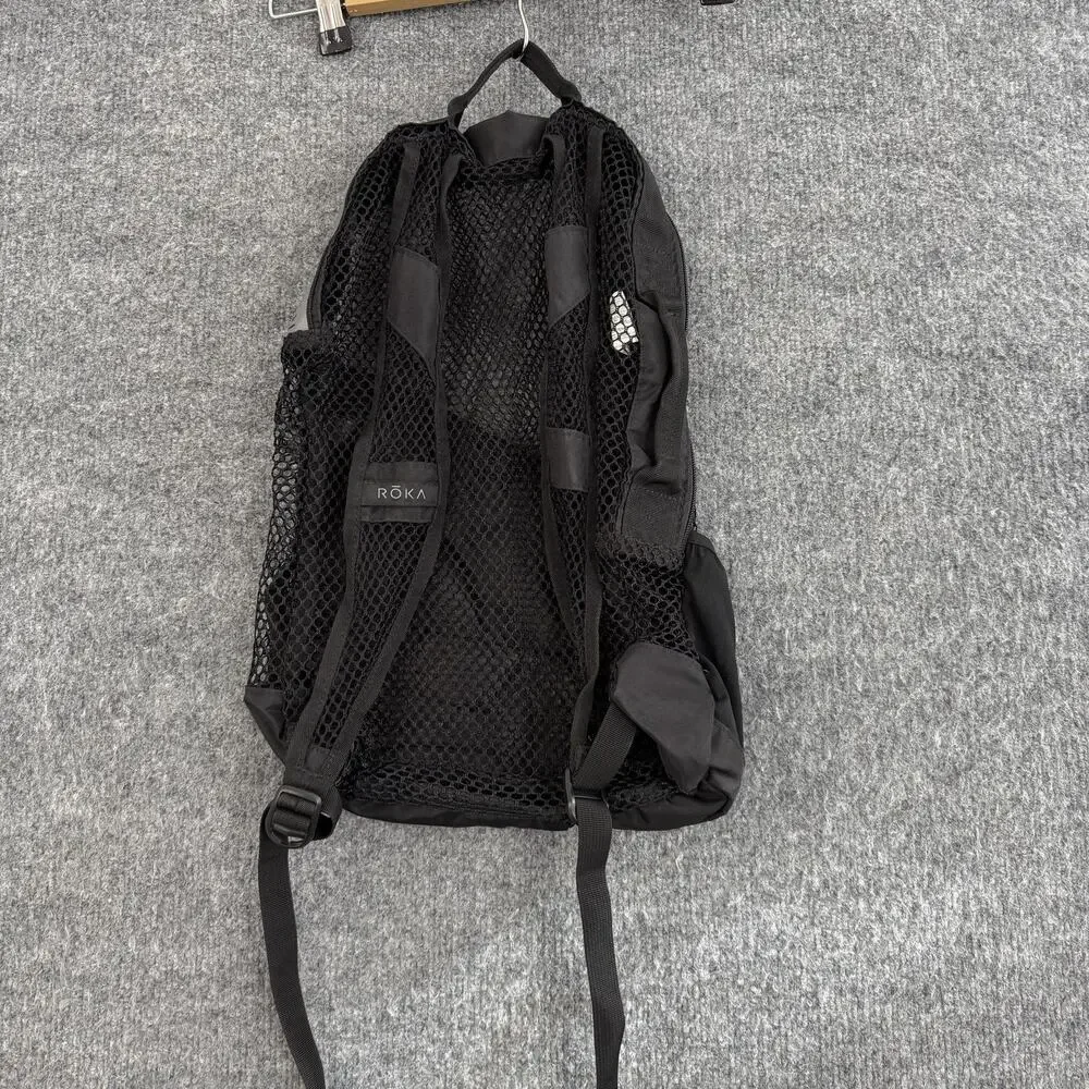 Roka Pro Vent Zip Mesh Backpack Black Lightweight Ventilated Daypack Outdoor